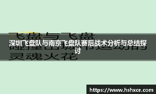 深圳飞盘队与南京飞盘队赛后战术分析与总结探讨